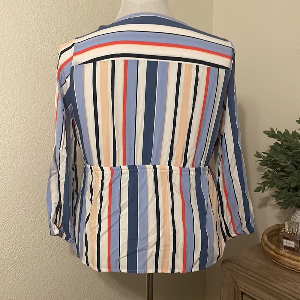 Lane Bryant Striped Blouse Size 18 - Picture 4 of 6